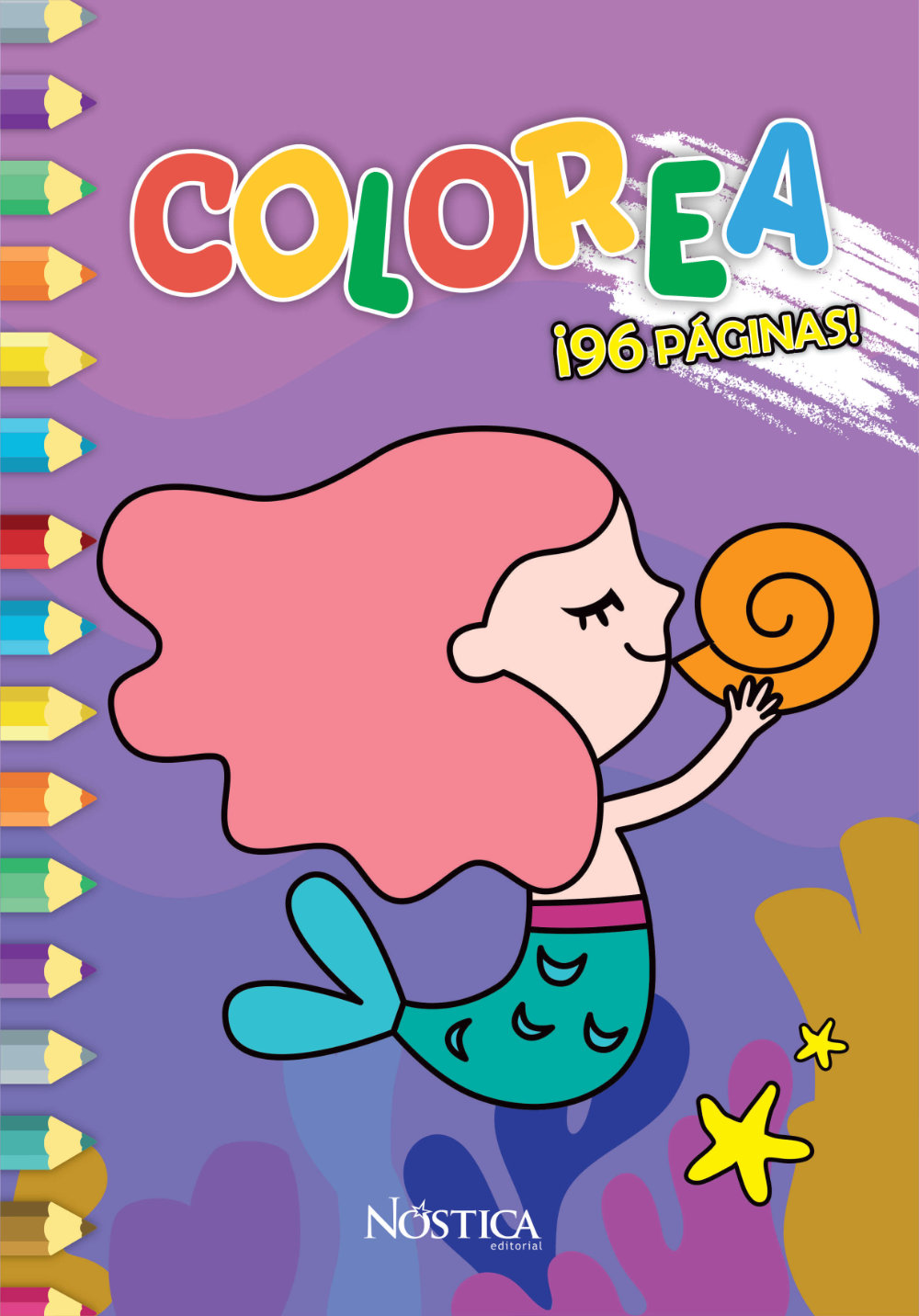 Colorea Sirenas. ¡96 páginas!