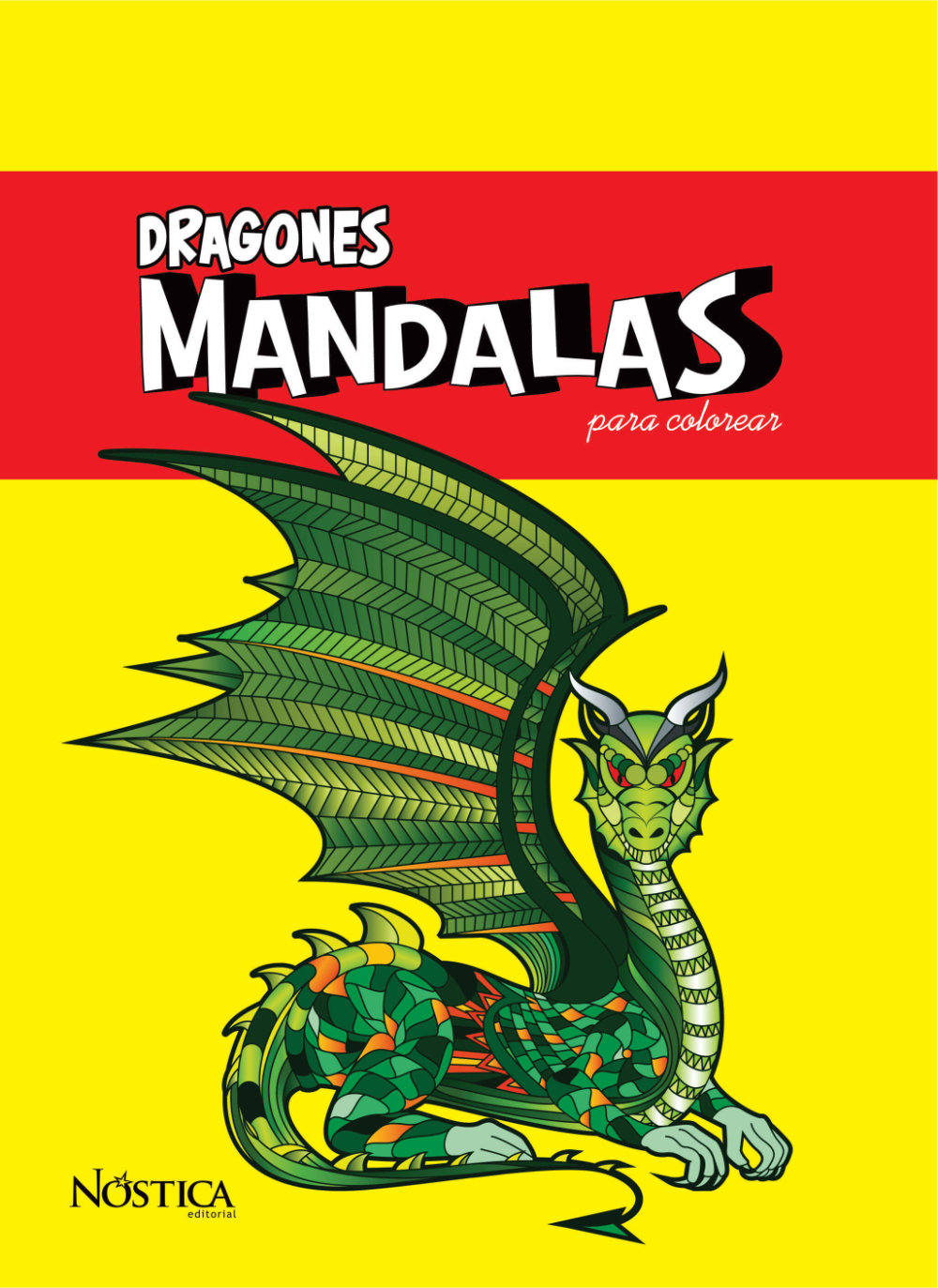 Libros Para Colorear Para Adultos: Mandala Dragones Paginas Para Colorear  (