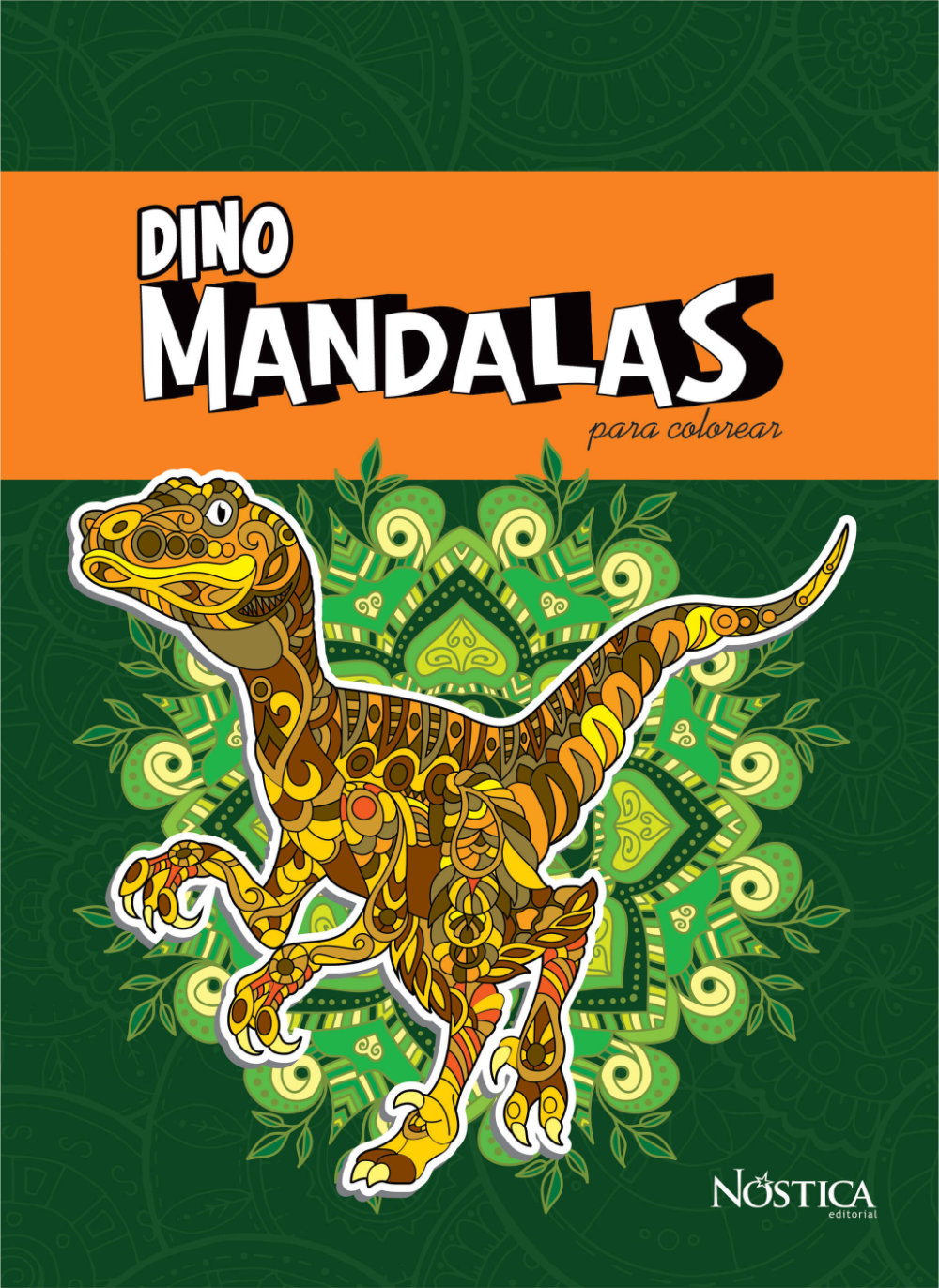 Dino. Mandalas para colorear